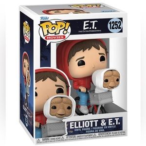 Funko Pop Movies E.T. The Extra-Terrestrial - Elliot with E.T. in Basket Toy.